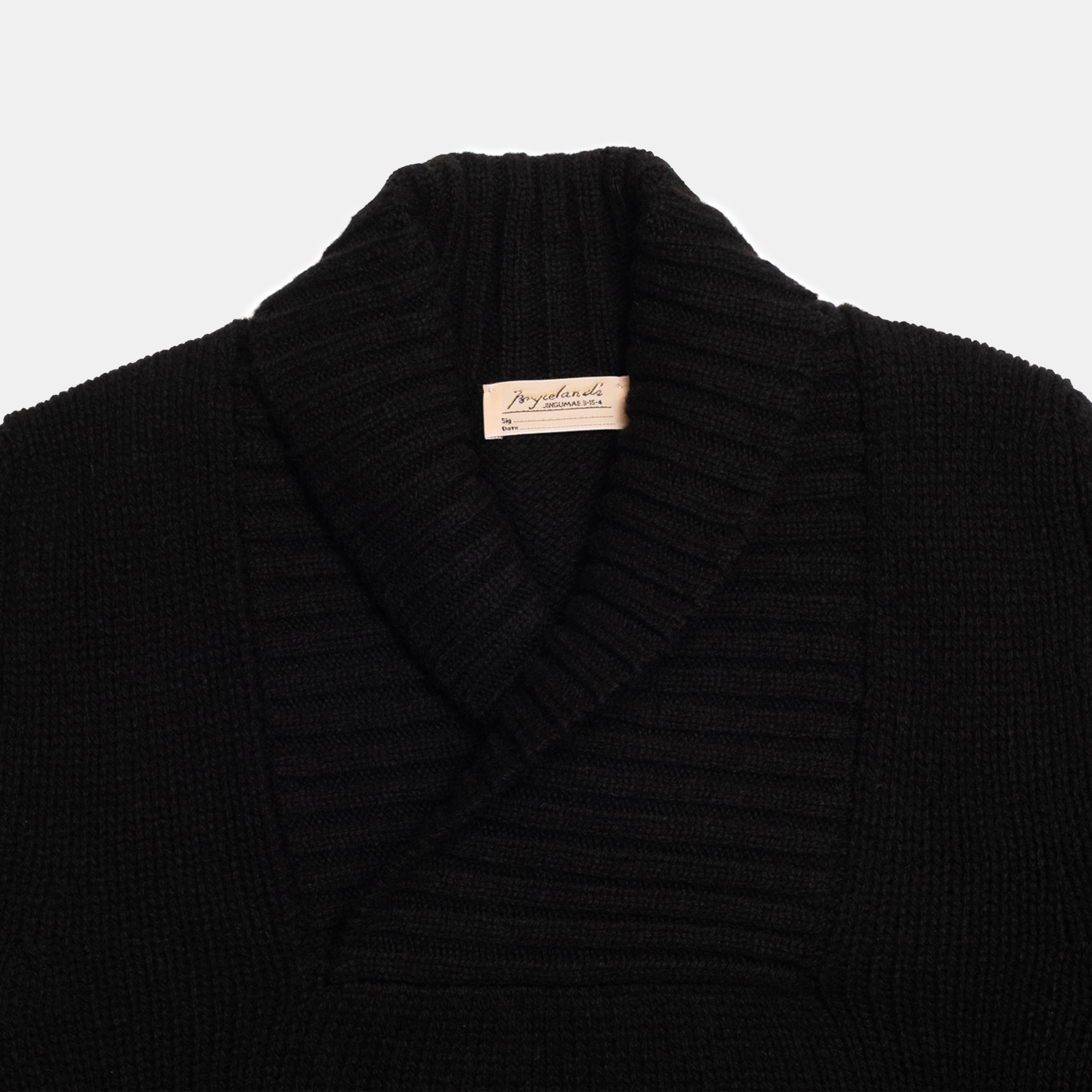 RAF Shawl Collar Pullover Black - Image 2